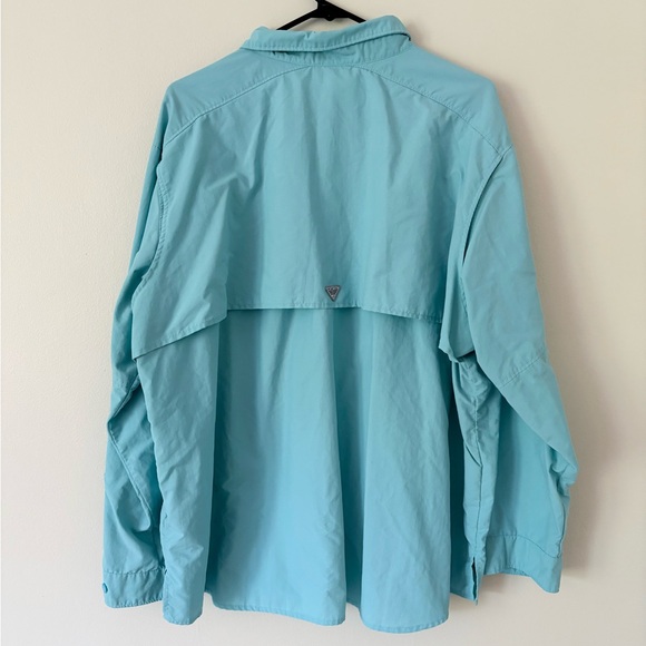 Columbia PFG Bahama II Long Sleeve Shirt in Clear Blue Size 3X - Picture 6 of 8
